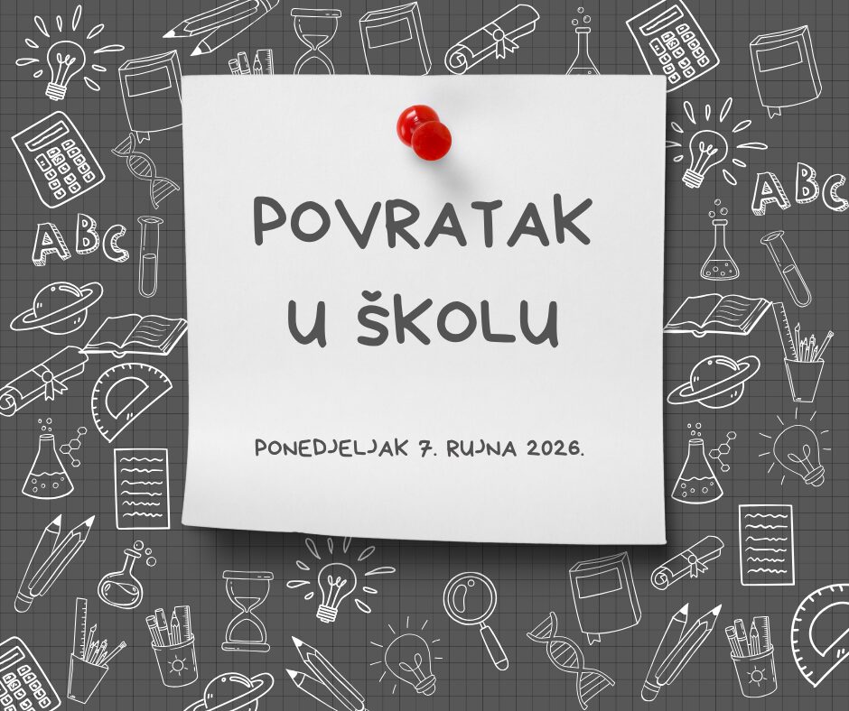 POČETAK NASTAVNE GODINE